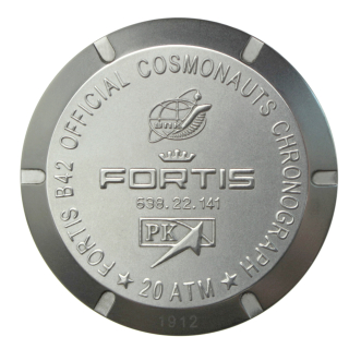 Original FORTIS Gehäuseboden, sandgestrahlt, CPK für Cosmonauts 638.22.141