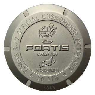 Original FORTIS Gehäuseboden, gebürstet, CPK für Cosmonauts 649.10.148