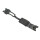 Genuine FORTIS folding clasp, PVD black, matt, for metal bracelet 99.595.18 M