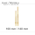 Hand set for quartz movements with Euro perforation 140 mm Obelisk Brass