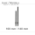 Set di lancette per movimenti al quarzo con perforazione euro 140 mm Obelisk Nero