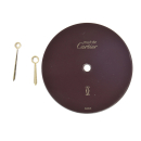 Genuine CARTIER dial with hands round bordeaux 20 mm for...