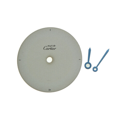 Esfera con agujas original de CARTIER redondo blanco 18 mm para Must 21 Nr.17