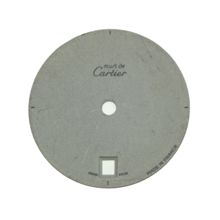 Original CARTIER Zifferblatt Rund weiß 20 mm für Must 21
