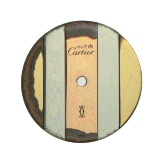 Original CARTIER Zifferblatt Rund tricolor 20 mm für Must de Cartier