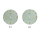 Esfera original de ORIS redondo plata 30 mm para STAR 17 Jewels