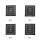 Cadran ORIS original rectangle noir 20x22 mm pour Versailles 17 Jewels