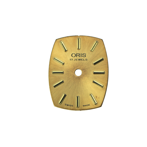 Genuine ORIS dial tonneau gold 16x20 mm for 17 Jewels