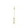 "Arrow" Zentralsekundezeiger mit Leuchtmasse 0,20/12,5 mm SWISS MADE goldfarben