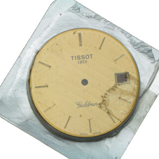 Original TISSOT Zifferblatt Rund gold 29 mm T400.H674.2