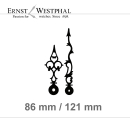 Hand set for quartz movement with Euro perforation 121 mm...