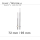 Hand set for quartz movements with Euro perforation 95 mm Obelisk Chrome