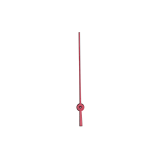 "Obélisque" Segundero central con 0,25/0,70/14 mm rojo