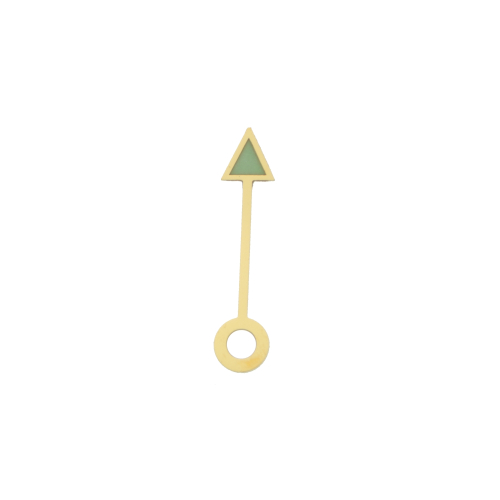 "Broadhead" second hand with luminous material 1.60/12.00 mm gold colored