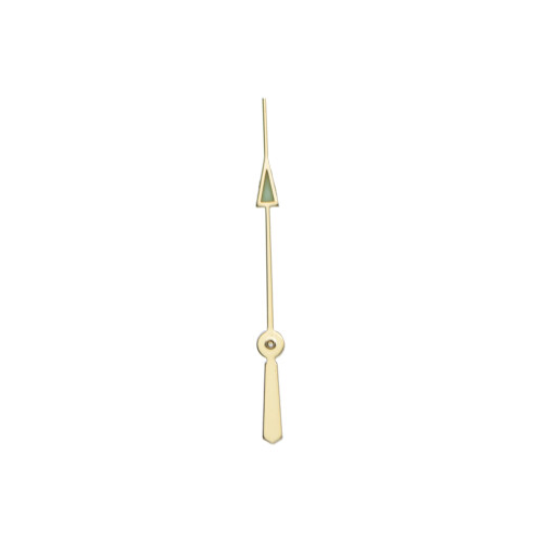 "Arrow" Zentralsekundezeiger mit Leuchtmasse 0,25/12,5 mm goldfarben