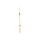 "Arrow" Lancetta dei secondi centrale con materiale luminoso 0,25/12,5 mm colore oro