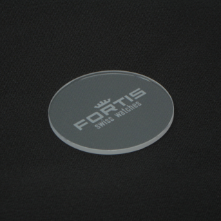 Original FORTIS Saphirglas für den Gehäuseboden mit Fortis Logo