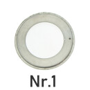 Véritable lunette CARTIER acier brossé police noir 17,5/28,0 mm pour Must 21 Nr.1