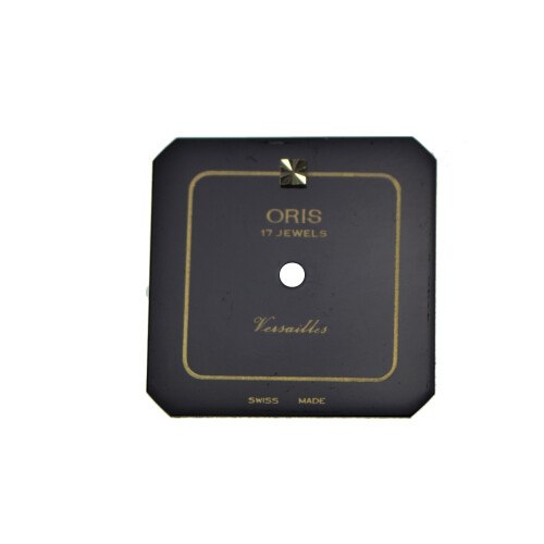 Cadran ORIS original carré noir 20x20 mm pour Versailles 17 Jewels Nr.1