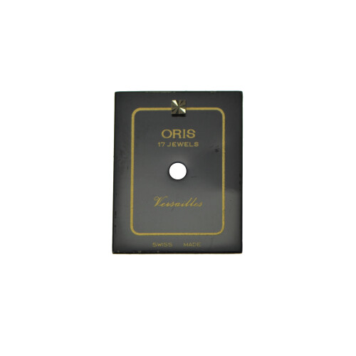 Cadran ORIS original rectangle noir 13x17 mm pour Versailles 17 Jewels Nr.3