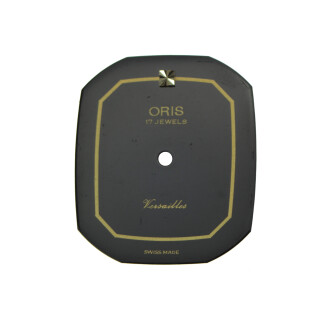 Cadran ORIS original rectangle noir 21x25 mm pour Versailles 17 Jewels Nr.2