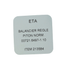 Véritable ETA/ESA 6497/1 balancier 721 pour Unitas 6497/1