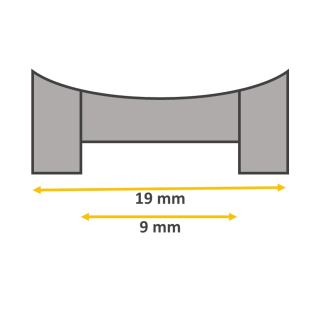 2 Endglieder 19 mm  kompatibel zu Rolex Oyster GMT Stahlarmband