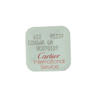 Autentica CARTIER acciaio corona VC070189 per Cougar con gemma blu