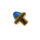 Autentica CARTIER pulsante 65100500002 con gemma blu
