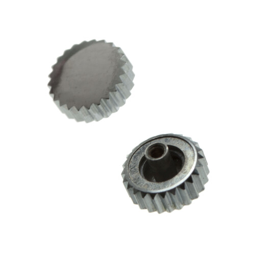 Coronas impermeables con junta cromada rosca 1,0 mm tubo 2,5 mm 4,9 mm