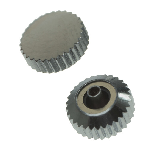 Waterproof crowns with gasket chromed thread 1.1 mm tube 2.5 mm 6.0 mm