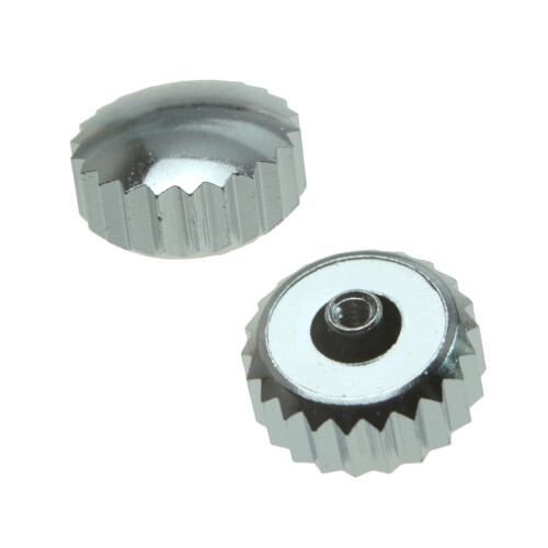 Coronas impermeables con junta cromada rosca 0,9 mm tubo 2,0 mm 5,5 mm