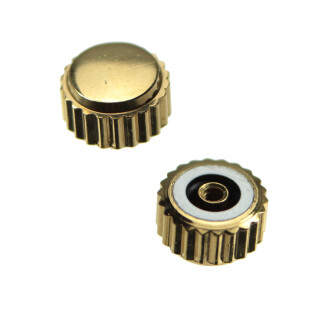 Corona impermeables con junta dorado rosca 0,9 mm tubo 2,5 mm 5,0 mm