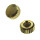 Waterproof crown with gasket gold plated thread 1.0 mm tube 2.5 mm 5.3 mm