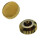 Waterproof crown with gasket gold plated thread 1.1 mm tube 2.5 mm 6.0 mm