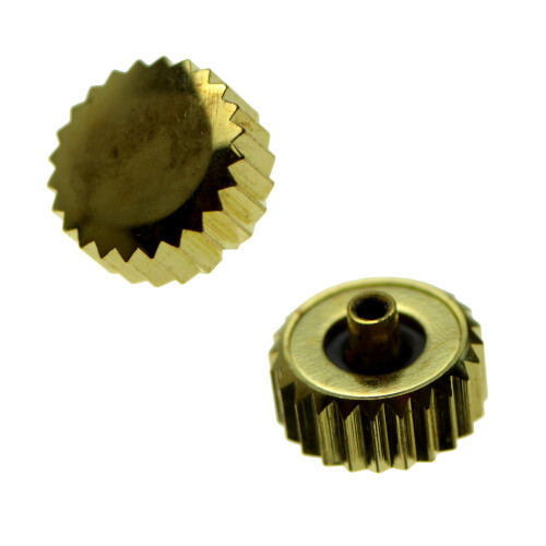 Corona impermeables con junta dorado rosca 0,9 mm tubo 2,2 mm 5,5 mm