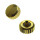Waterproof crown with gasket gold plated thread 1.1 mm tube 2.2 mm 5.5 mm