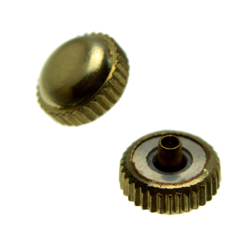 Corona impermeables con junta dorado rosca 1,0 mm tubo 2,2 mm 5,0 mm