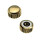 Waterproof crown with gasket gold plated thread 0.9 mm tube 2.0 mm 4.5 mm