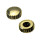 Waterproof crown with gasket gold plated thread 0.9 mm tube 2.0 mm 5.5 mm