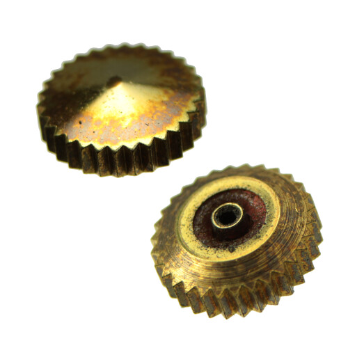 Corone impermeabili con guarnizione placcato oro filetto 1,0 mm tubo 2,0 mm 7,0 mm
