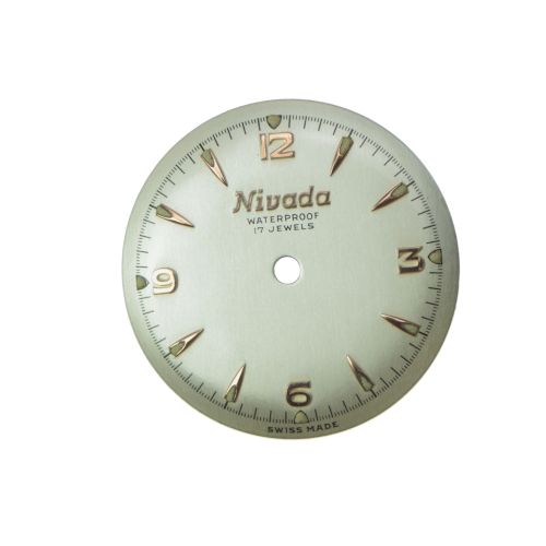 Genuine NIVADA dial round grey 26 mm