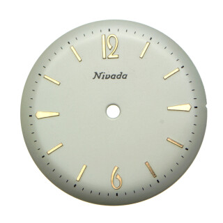 Cadran NIVADA original ronde gris 28 mm Nr.2