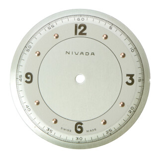 Cadran NIVADA original ronde gris 30 mm Nr.4