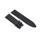 Genuine CHOPARD rubber strap 23/22 mm black textured for...
