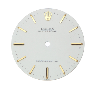 Original ROLEX Oyster Royal Zifferblatt rund weiß 25,7 mm 