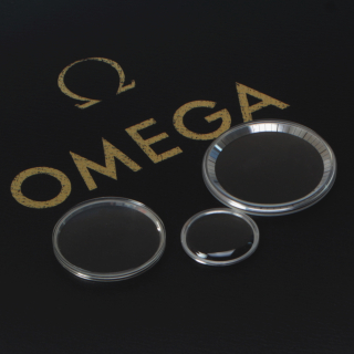 Original OMEGA Acrylglas stahlarmiert weiß / silber 063PZ für versch. Referenzen