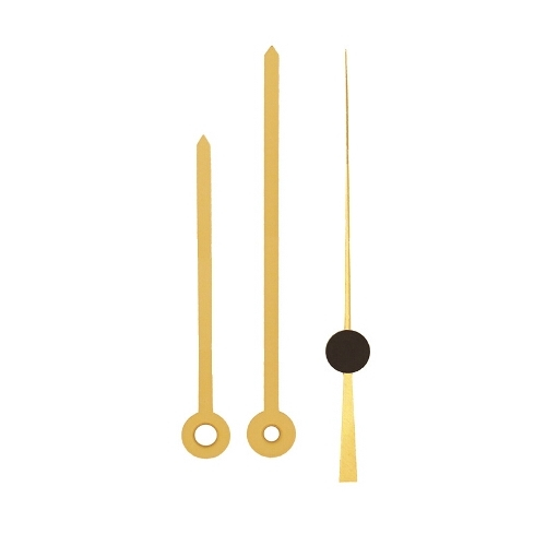 Set of clock hands M/H/S for UTS radio contr. movements 90/70/70 mm length Brass color
