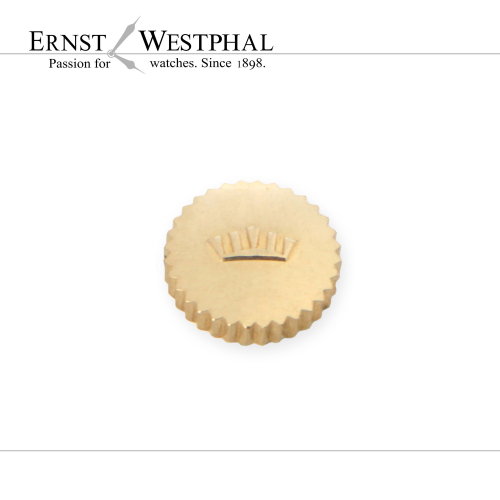 Véritable couronne FORTIS, jaune, NOS, diamètre du filetage 0.9 mm