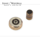 Original FORTIS Krone, gelb, NOS, Gewindedurchmesser 0,9 mm